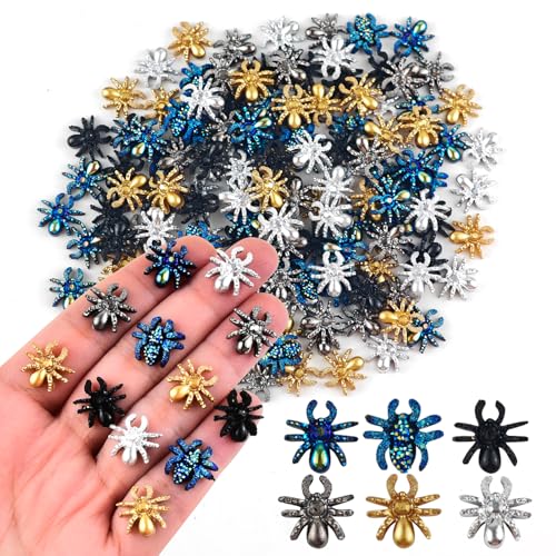 200 Stück Winzige Spinne zum Basteln Puppenhaus Miniaturen Harz Mini Dinge Dekor für Feengarten Micro Landschaftsbau Dekoration 200 Stück Winzige Spinne zum Basteln Puppenhaus Miniaturen Harz Mini Dinge Dekor für Feengarten Micro Landschaftsbau Dekoration von HOMICO