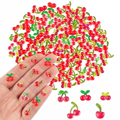 200 Stück winzige Kirsche zum Basteln Puppenhaus Miniaturen Harz Mini Dinge Dekor für Feengarten Mikro-Landschaftsbau Dekoration 200 Stück winzige Kirsche zum Basteln Puppenhaus Miniaturen Harz Mini Dinge Dekor für Feengarten Mikro-Landschaftsbau Dekoration von HOMICO