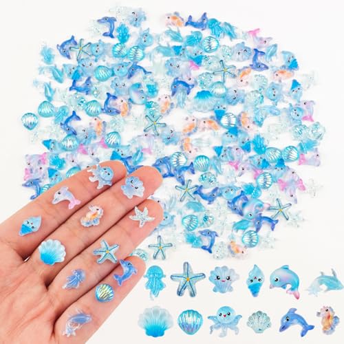 200 Stück winzige Meerestiere zum Basteln Puppenhaus Miniaturen Harz Mini Dinge Dekor für Feengarten Mikro-Landschaftsbau Dekoration 200 Stück winzige Meerestiere zum Basteln Puppenhaus Miniaturen Harz Mini Dinge Dekor für Feengarten Mikro-Landschaftsbau Dekoration von HOMICO