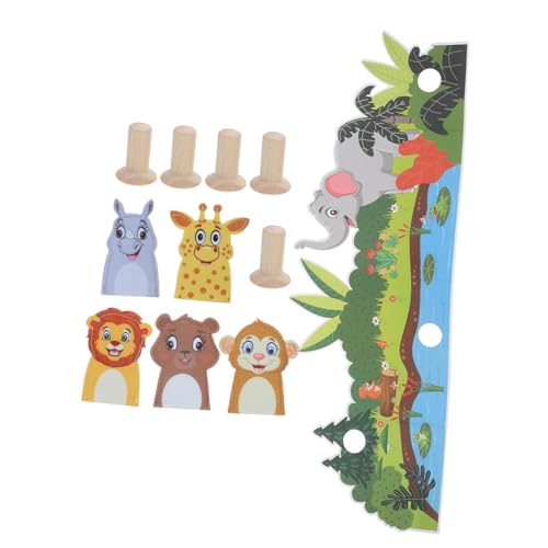 HOMOBABE 1 Set Filz Hand Fingerpuppen Kinder Fingerpuppen Eltern-Kind-Spiel Spielzeug Filz Tiere Spielzeug Mini Tier Fingerpuppe Filz Fingerpuppen Für Kinder von HOMOBABE