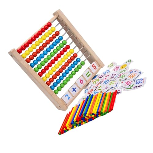 HOMOBABE 1 Set Kinder Holzrahmen Abacus Mathe Lernhilfen Kinder Frühes Lernspielzeug von HOMOBABE