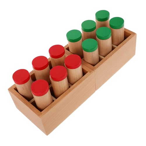 HOMOBABE 1 Set Montessori Sensorisches Auditives Material Sound Flaschen Sound Zylinder Sound Boxen Kinder Pädagogisches Spielzeug Multi von HOMOBABE