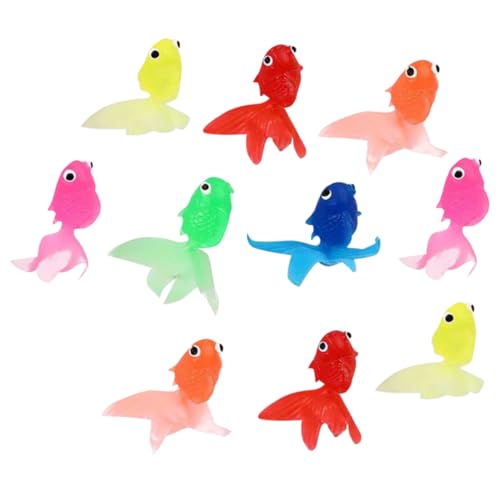 HOMOBABE 10 Stück Teiliges Aquarium Deko Künstliche Goldfische aus Umweltfreundlichem TPR Material Realistische Plastikfische Lebensecht Schwimmend für Aquarien Dekoration HOMOBABE 10 Stück Teiliges Aquarium Deko Künstliche Goldfische aus Umweltfreundlichem TPR Material Realistische Plastikfische Lebensecht Schwimmend für Aquarien Dekoration von HOMOBABE