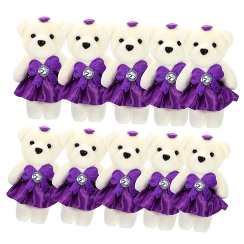 HOMOBABE 10 Stück Teiliges Kleine Plüschbären Gefüllte Kuscheltier Dekoration für Blumensträuße Hochzeitsgeschenk Niedliche Stofftier Bären für Valentinstag und Party HOMOBABE 10 Stück Teiliges Kleine Plüschbären Gefüllte Kuscheltier Dekoration für Blumensträuße Hochzeitsgeschenk Niedliche Stofftier Bären für Valentinstag und Party von HOMOBABE