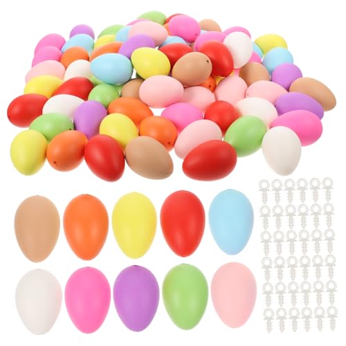 HOMOBABE 100stücke Ostern Plastikeier Zum Basteln Und Dekorieren Junge Mädchen Graffiti-Eier Mit Aufhängering Bunten Farben Für Kreative Bastelprojekte HOMOBABE 100stücke Ostern Plastikeier Zum Basteln Und Dekorieren Junge Mädchen Graffiti-Eier Mit Aufhängering Bunten Farben Für Kreative Bastelprojekte von HOMOBABE