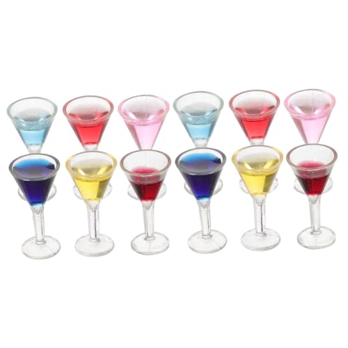 HOMOBABE 12 Stück Miniatur Weingläser für Puppenhaus Realistische Cocktail Dekorationen mit Feiner Verarbeitung für Kreative DIY Projekte und Lebendige Szenerien HOMOBABE 12 Stück Miniatur Weingläser für Puppenhaus Realistische Cocktail Dekorationen mit Feiner Verarbeitung für Kreative DIY Projekte und Lebendige Szenerien von HOMOBABE