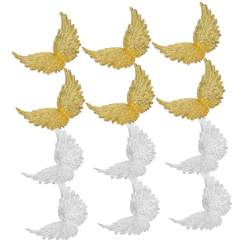 HOMOBABE 12 Stück Teiliges Mini Engel Flügel Tortendeko Realistisch Kunststoff Gold und Silber Kompakt und Festlich für Jungen Geburtstagskuchen und DIY Partydekoration HOMOBABE 12 Stück Teiliges Mini Engel Flügel Tortendeko Realistisch Kunststoff Gold und Silber Kompakt und Festlich für Jungen Geburtstagskuchen und DIY Partydekoration von HOMOBABE