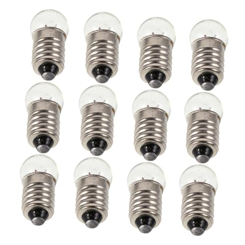HOMOBABE 12 Stück Teiliges Miniatur Glühlampen mit Schraubfassung Zuverlässige Miniaturbeleuchtung für Vintage Taschenlampen und Physikalische Experimente Einfache Installation für HOMOBABE 12 Stück Teiliges Miniatur Glühlampen mit Schraubfassung Zuverlässige Miniaturbeleuchtung für Vintage Taschenlampen und Physikalische Experimente Einfache Installation für von HOMOBABE