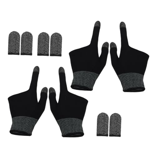 HOMOBABE 2 Paar Spiel Handschuhe Mobile Gaming-fingerhüllen Fingerhalter Für Handyspiele Gaming-fingerhandschuhe Anti-schweiß-Gaming-Handschuhe Fingerhülse Für Spiel Graphen von HOMOBABE