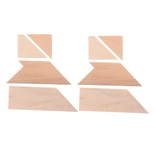 HOMOBABE 2 Stück Kinderpuzzle Rätsel Denksportpuzzle Aus Holz Khaki Holz von HOMOBABE