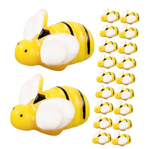 HOMOBABE 20 Stück Teiliges Mini Harz Bienen Detailreiche Mikro Figuren aus Langlebigem Resin Realistische Miniatur Bienen für Moos Scrapbooking Puppenhaus und Garten Dekoration HOMOBABE 20 Stück Teiliges Mini Harz Bienen Detailreiche Mikro Figuren aus Langlebigem Resin Realistische Miniatur Bienen für Moos Scrapbooking Puppenhaus und Garten Dekoration von HOMOBABE
