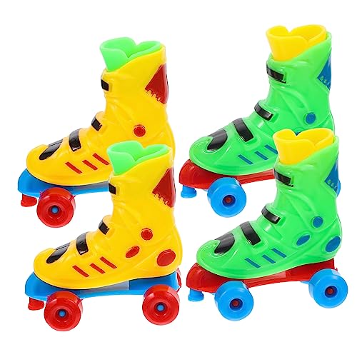 HOMOBABE 2Paar Fingerskate Lebensechte Rollschuhe Für Finger Tragbares Zur Stressbewältigung Finger Rollschuhe Für Erwachsene von HOMOBABE