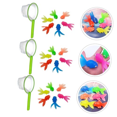 HOMOBABE 3 Sätze Lustige Badespielzeug Goldfisch Wasser aus Weichem mit Fischen und Netzen Farblich Sortiert Fördert Hand Auge Koordination und Fantasieentwicklung Zufällige Farbe HOMOBABE 3 Sätze Lustige Badespielzeug Goldfisch Wasser aus Weichem mit Fischen und Netzen Farblich Sortiert Fördert Hand Auge Koordination und Fantasieentwicklung Zufällige Farbe von HOMOBABE