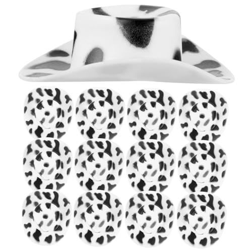 HOMOBABE 30 Stück Teiliges Mini Cowboyhut Kuhmuster Leichte Kunststoff mini hüte für Basteln Puppendekoration Kuchen Schmuckgestaltung Stabile Winzige Western Hüte für Party und DIY HOMOBABE 30 Stück Teiliges Mini Cowboyhut Kuhmuster Leichte Kunststoff mini hüte für Basteln Puppendekoration Kuchen Schmuckgestaltung Stabile Winzige Western Hüte für Party und DIY von HOMOBABE