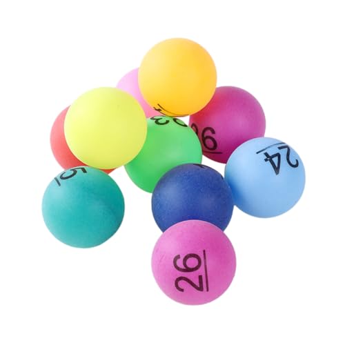 HOMOBABE 30 Stück Teiliges Nummerierte Lotteriekugeln aus Kunststoff Bunte Kleine Partyspiel bälle Leichte Runde Raffle Drawing Balls für Bingo Tombola Feierlichkeiten und Spiele HOMOBABE 30 Stück Teiliges Nummerierte Lotteriekugeln aus Kunststoff Bunte Kleine Partyspiel bälle Leichte Runde Raffle Drawing Balls für Bingo Tombola Feierlichkeiten und Spiele von HOMOBABE