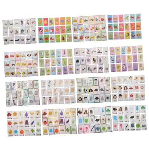 HOMOBABE 4 Boxen Lustige Flashcards für Frühförderung Lernspielzeug Robuste Tragbare Karten zur Kognitiven Entwicklung von Junge Mädchen und Kleinkindern Pädagogisches Haushalts HOMOBABE 4 Boxen Lustige Flashcards für Frühförderung Lernspielzeug Robuste Tragbare Karten zur Kognitiven Entwicklung von Junge Mädchen und Kleinkindern Pädagogisches Haushalts von HOMOBABE