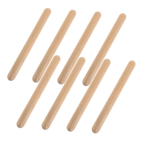 HOMOBABE 4 Paare Holzklöppel Rhythmusstäbe Natürliche Klangstäbe für Orff musikpädagogik Kindergarten Percussion Instrumente Sicheres Kinderspielzeug für Musikalische Früherziehung HOMOBABE 4 Paare Holzklöppel Rhythmusstäbe Natürliche Klangstäbe für Orff musikpädagogik Kindergarten Percussion Instrumente Sicheres Kinderspielzeug für Musikalische Früherziehung von HOMOBABE