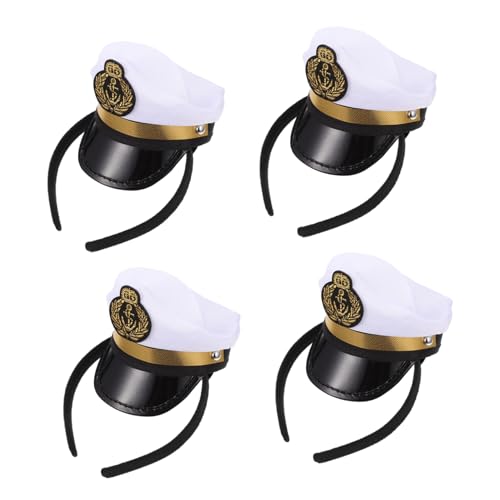 HOMOBABE 4Stücke Matrosenhut Haarreifen Kostüm Zubehör Cosplay Party Kopfschmuck für Jungen Einzigartige Hut Verzierung Feiern HOMOBABE 4Stücke Matrosenhut Haarreifen Kostüm Zubehör Cosplay Party Kopfschmuck für Jungen Einzigartige Hut Verzierung Feiern von HOMOBABE