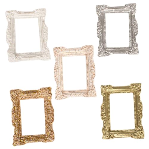 HOMOBABE 5 Stück Mini Vintage Bilderrahmen Teilig Natürliche Materialien Detailreiche Miniatur Fotorahmen für Puppenhaus Dekoration Kindgerechte DIY Foto Requisiten Zufällige Farbe HOMOBABE 5 Stück Mini Vintage Bilderrahmen Teilig Natürliche Materialien Detailreiche Miniatur Fotorahmen für Puppenhaus Dekoration Kindgerechte DIY Foto Requisiten Zufällige Farbe von HOMOBABE