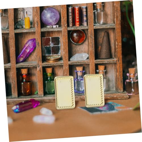 HOMOBABE 5 Stück Teiliges Miniaturtablett Goldfarbene Puppenhaus Dekoration Realistische Mini Teller DIY Zubehör für Miniaturhäuser Elegante Modelle HOMOBABE 5 Stück Teiliges Miniaturtablett Goldfarbene Puppenhaus Dekoration Realistische Mini Teller DIY Zubehör für Miniaturhäuser Elegante Modelle von HOMOBABE