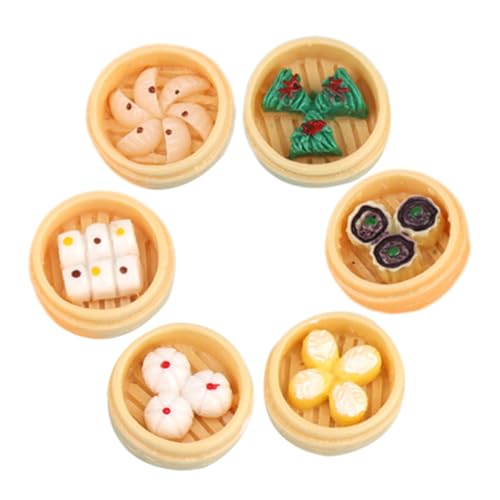 HOMOBABE 6 Stück Miniatur Dampfgarer mit Teiligem Gedämpfter Brötchen Realistische Miniatur Food Spielzeuge für Puppenhaus Leichte Sichere Dekoration und Vielseitige Foto und HOMOBABE 6 Stück Miniatur Dampfgarer mit Teiligem Gedämpfter Brötchen Realistische Miniatur Food Spielzeuge für Puppenhaus Leichte Sichere Dekoration und Vielseitige Foto und von HOMOBABE