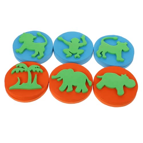 HOMOBABE 6 Stück Teiliges Eva Handstempel mit Verschiedenen Tiermotiven für Reißfest Wiederverwendbar Sicher für Kreatives Malen und Basteln für Jungen und Mädchen im Vorschulalter HOMOBABE 6 Stück Teiliges Eva Handstempel mit Verschiedenen Tiermotiven für Reißfest Wiederverwendbar Sicher für Kreatives Malen und Basteln für Jungen und Mädchen im Vorschulalter von HOMOBABE