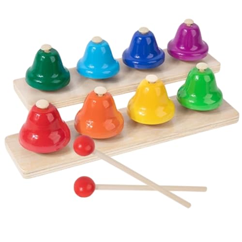 HOMOBABE Buntes Handglocken Kinderfreundliches Percussion Instrument für Schule Kindergarten und Zuhause Fördert und Konzentrationsfähigkeit Handliches Musikspielzeug HOMOBABE Buntes Handglocken Kinderfreundliches Percussion Instrument für Schule Kindergarten und Zuhause Fördert und Konzentrationsfähigkeit Handliches Musikspielzeug von HOMOBABE