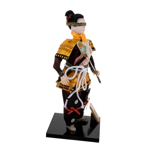 HOMOBABE Japanische Samurai Doll Figur Desktop Dekoration Kompakt Stabil für Wohnzimmer Büro Schlafzimmer Kleine Japanische Kriegerin Kunstfigur HOMOBABE Japanische Samurai Doll Figur Desktop Dekoration Kompakt Stabil für Wohnzimmer Büro Schlafzimmer Kleine Japanische Kriegerin Kunstfigur von HOMOBABE