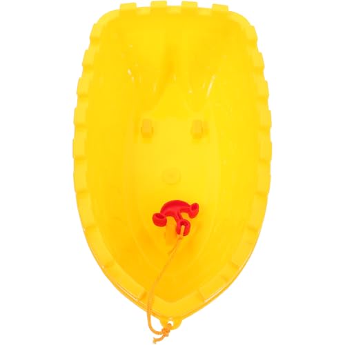 HOMOBABE Kinderspielzeugboot für strandspielzeug Babyspielzeugboot Spielzeugboot für Garten Boot badespielzeug Badeboot Strandboot Plastik Yellow von HOMOBABE