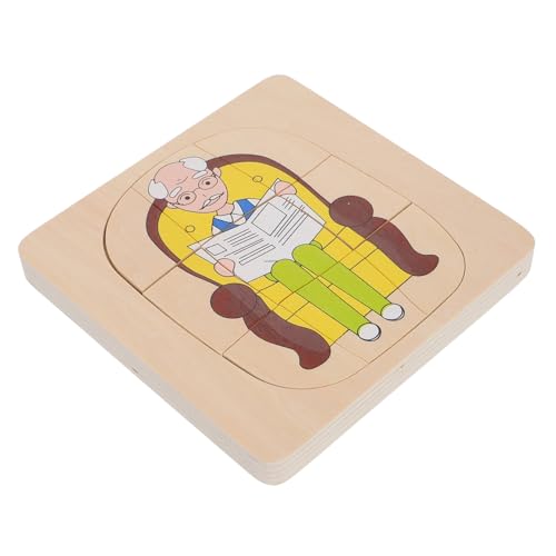 HOMOBABE Mehrschichtige Holzpuzzles Menschlicher Körper Puzzle Für Kinder Montessori Holzlebenszyklus-lernbrett Anatomiemodell Für Kleinkinder Spielzeug Zur Pädagogischen Entwicklung von HOMOBABE