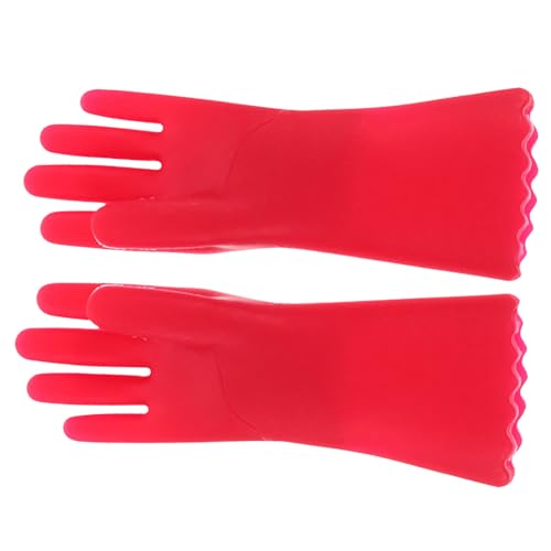 HOMOBABE Miniatur Puppenhaus Handschuhe Küchen Zubehör Realistische Rote Kunststoff Reinigungshandschuhe für Kleine Häuser Detailgetreue Miniaturmodelle als Puppenhaus Dekoration und HOMOBABE Miniatur Puppenhaus Handschuhe Küchen Zubehör Realistische Rote Kunststoff Reinigungshandschuhe für Kleine Häuser Detailgetreue Miniaturmodelle als Puppenhaus Dekoration und von HOMOBABE