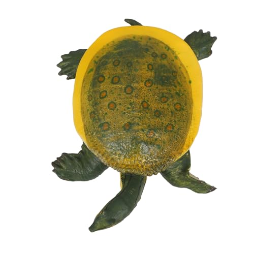 HOMOBABE -Schildkrötenmodell Miniatur Figur Reptil Frosch Schildkrötenrampe Aquarium Kinderspielzeug Schildkröte Tier Modell Modelltier Simulation Tiermodell Abs Yellow von HOMOBABE