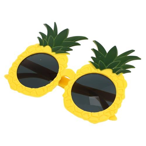 HOMOCONO 1 Paar Hawaiianische Sonnenbrille In Ananasform Für Sommerpartys Lustige Brillen Für Partys Fruchtbrillen Für Luau Partys Und Strandzubehör von HOMOCONO