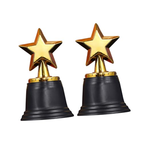 HOMOCONO 2 Mini Stern Trophäen Auszeichnungen Goldene Auszeichnung Trophäen Teilnahme Trophäe Kunststoff Trophäe Für Klassenzimmer Schule Party Gastgeschenke Belohnungen Preise von HOMOCONO