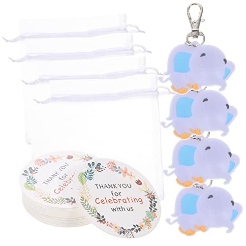 HOMOCONO 30 Sets Elefanten Schlüsselanhänger Taschenanhänger Elefanten Partygeschenke Mädchen Schlüsselanhänger Taufe Mädchen Babyparty Partygeschenke Für Gäste Babyparty Zubehör von HOMOCONO