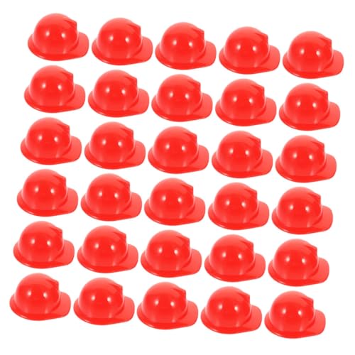 HOMOCONO 40st Mini-bauhut Puppe Verkleiden Sich Hüte Kleiner Puppenhut Mini-puppenhelme Miniatur-bauhut Miniaturpuppenhut Mini-sicherheitshut- Miniaturpuppen-bauhut Plastik von HOMOCONO