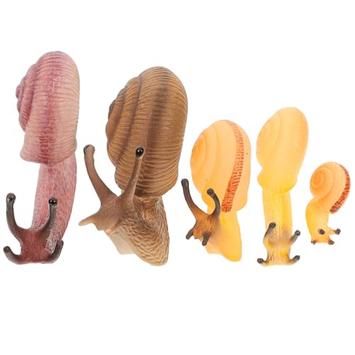 HOMOCONO Realistische Schnecken Figuren Set Miniatur Schnecken Für Simulierte Tierfiguren Für Lernspielzeug Und Dekoration Perfekt Für Modelle Und Mikrolandschaften von HOMOCONO