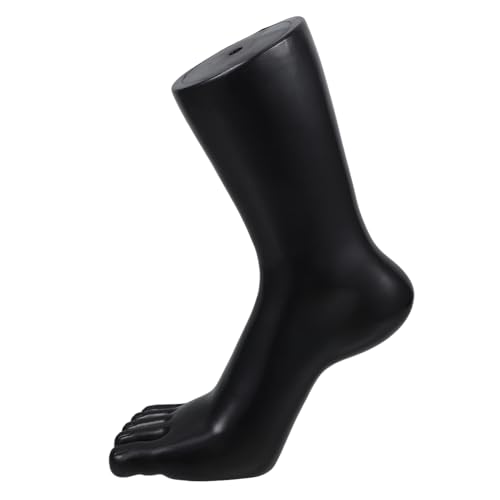 HOMOCONO Ausstellungsständer Für Fußmodelle Sandalen-schaufensterpuppe Fake-fuß-display Schaufensterpuppenfuß Für Socken Schmuckfußdisplay Knöchelschaufensterpuppe Sockenform Pvc Black von HOMOCONO