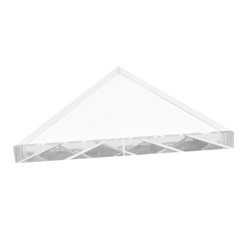 HOMOCONO Dreieckige Linse Dreieckiges Optisches Prisma Optisches Lichtspektrumprisma Schulphysik-prisma Lichtprisma Für Die Schule Schulunterrichtsprisma Schuloptik-prisma Transparent Glas von HOMOCONO