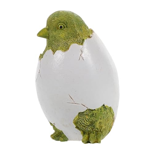 HOMOCONO Ostern Decor Harz Hahn Statue Für Miniatur Cartoon Huhn Handwerk Ornament von HOMOCONO