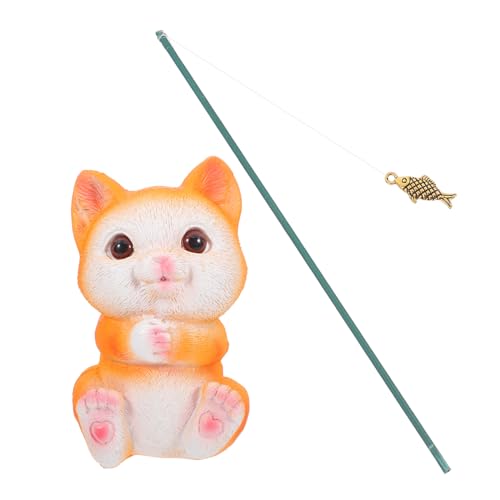 HOMOCONO Kätzchen Ornament Katzenregal Dekor Kleine Katze Aquarium Ornament Niedliche Katzenstatue Aquarium Dekorationen Aquarium Landschafts Requisite Dekoratives von HOMOCONO