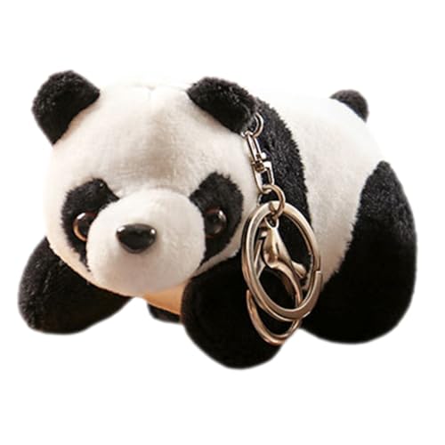 HOMOCONO Kawaii Panda Schlüsselanhänger Flauschiger üsch Panda Schlüsselring Für Taschen Rucksäcke Und 10cm üßes Kinderparty von HOMOCONO