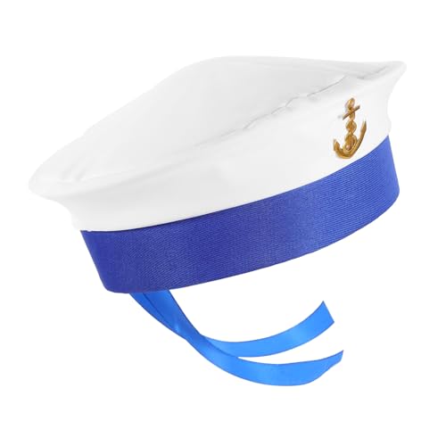 HOMOCONO Marinekappe Matrosen Cosplay Hüte Für Männer Matrosen Cosplay Hüte Für Partydekoration Matrosen Cosplay Hut Erwachsener Matrosenhut Sonnenhut Matrosen Cosplay Hut Für Den von HOMOCONO