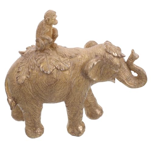 HOMOCONO Simulierte Tierornamente Elefantenstatus Elefantendekorationen Kinderzimmerschmuck Elefantengartendekor Harzelefant Schmücken Einzigartige Elefantendekoration von HOMOCONO