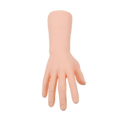 HOMOCONO Simuliertes Männliches Handmodell Anzeige Handringhalter Displayhalter Für Handmodelle Hand Schaufensterpuppe Ausstellungsständer Für Handmodelle Mannequin-hand Beige Vinyl von HOMOCONO