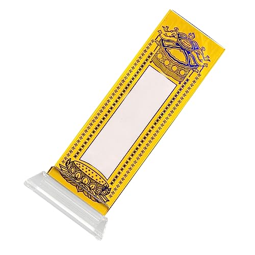 HOMOCONO buddhistischer Tablet-Halter Tablet-Aufbewahrungsregal chinesische Dekoration Tablet anbieten Denkmal Tempeldekoration buddhistisches Accessoire Tablet-Gedenkständer Acryl Yellow von HOMOCONO