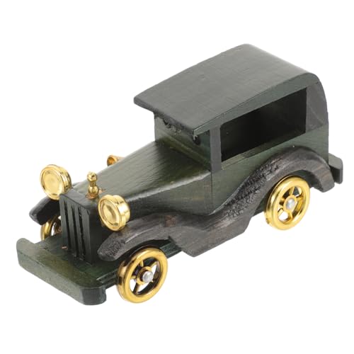 HOMSFOU 2st Automodell Ornamente Spielzeug Klassische Autos Auto Dekoration Holz 3D von HOMSFOU