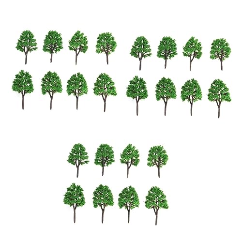 HOMSFOU 60 STK Krippenzubehör gemischter Modellbaum Zubehör im Maßstab 1:24 Bäume weihnachtsdeko Modelle grüner Modellbaum Landschaftsmodellbaum Mini Bahn Material Moos schmücken von HOMSFOU