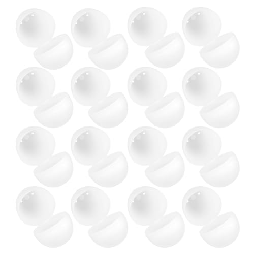 HOMSFOU Befüllbare Weiße Leere Plastikeier Für Ostereier 16 Stück Durchsichtige Eier Überraschungs-Blindei Jumbo- Süßigkeiten-Box Für DIY Ostern Hochzeit Party Gastgeschenke von HOMSFOU