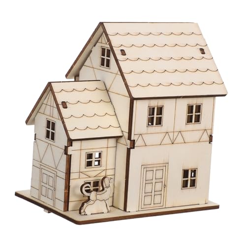 HOMSFOU Holzvilla Modell Bausatz mit Led-Beleuchtung Puzzle DIY aus Robustem Holz Detailgetreues Miniaturhaus für Kreative Bastler Pädagogisches Stem-Projekt und Wohnkultur als HOMSFOU Holzvilla Modell Bausatz mit Led-Beleuchtung Puzzle DIY aus Robustem Holz Detailgetreues Miniaturhaus für Kreative Bastler Pädagogisches Stem-Projekt und Wohnkultur als von HOMSFOU